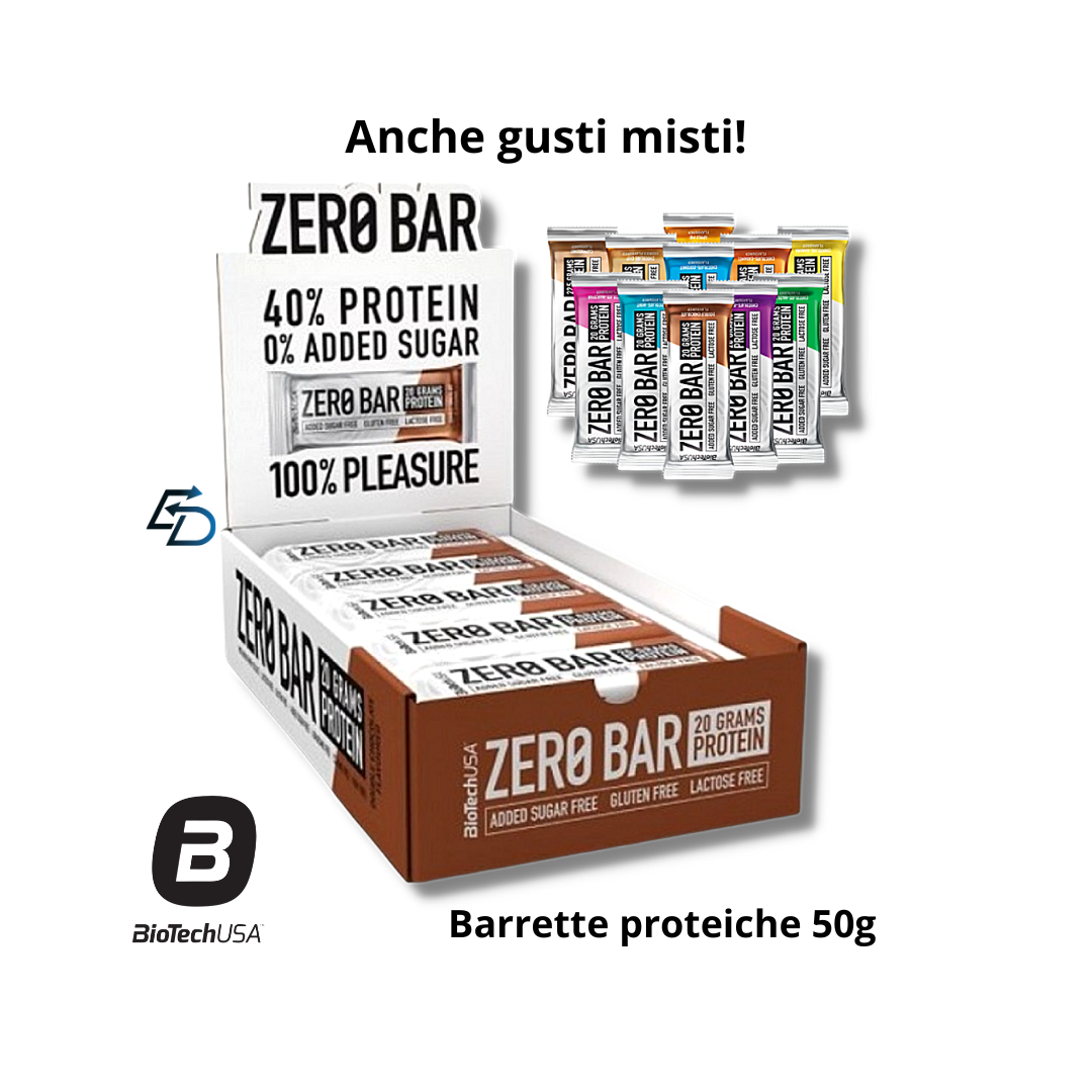 BIOTECH USA Zero Bar 20 Barrette Proteiche da 50g EDintegra