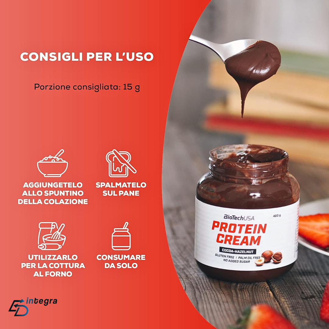 BIOTECH - Protein Cream - 400 g Cacao Nocciola – EDintegra